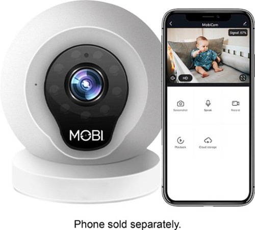 Photos - Baby Monitor CAM MOBI -  Multi-Purpose Smart HD Wi-Fi Baby Camera Monitor with 2-way Aud 