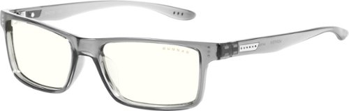 Gunnar Eyewear - Vertex Blue Light Blue Light Reduction Glasses Gray Crystal Frame with ClearTint +1.0 Magnification - Gray Crystal