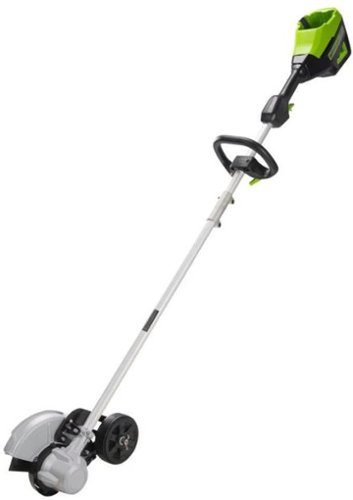 Image of Greenworks - 80-Volt 8-Inch Cutting Diameter Brushless Straight Shaft Edger (Battery Not Included) - Green