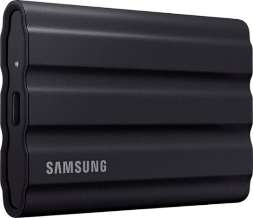 Samsung - T7 Shield 1TB, External USB 3.2 Gen 2 Rugged SSD IP65 Water Resistant - Black
