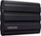 Samsung - T7 Shield 1TB, External USB 3.2 Gen 2 Rugged SSD IP65 Water Resistant - Black-Front_Standard