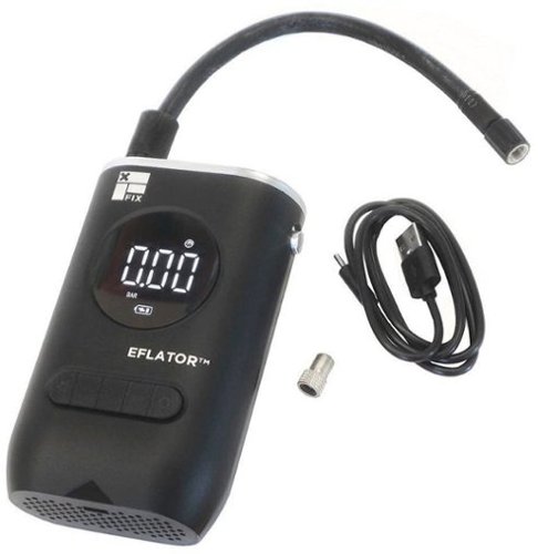 Fix Manufacturing EFlator Mini Portable Digital Tire Pump - Black WORLDWIDE DELIVERY