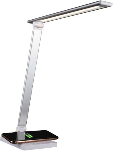 

OttLite - Entice LED Desk Lamp with Qi and USB Charging - White