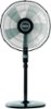 Holmes - 16 in. Oscillating Stand Fan - Black-Front_Standard