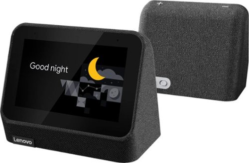 Lenovo - Reloj inteligente (2.ª generación) Pantalla inteligente de 4 con Asistente de Google - Negro sombra