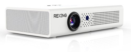 

Rexing - PV6 Smart DLP Projector 600ANSI with 3D Projection, Wi-Fi, Bluetooth - White