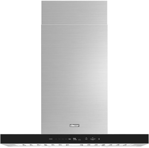 Dacor - 42" Externally Vented Island Range Hood with AutoConnect™ - Silver stainless steel