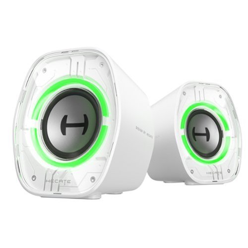 Edifier G1000 II 2.0 Bluetooth Gaming Speakers with RGB Lighting (2-Piece) - White WORLDWIDE DELIVERY