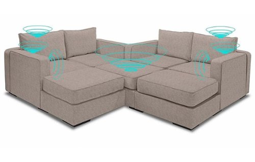 Lovesac - 7 Seats + 8 Sides Lovesoft StealthTech 10 Speaker - Venetian Taupe