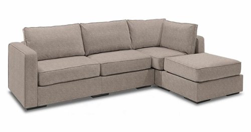 Lovesac - 4 Seats + 5 Sides Corded Velvet & Lovesoft - Venetian Taupe