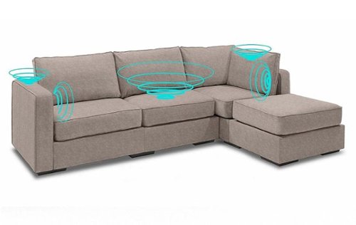 

Lovesac - 4 Seats + 5 Sides Lovesoft StealthTech 6 Speaker - Venetian Taupe