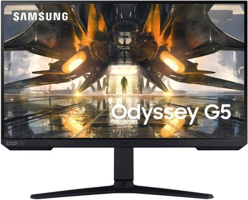 Samsung - Odyssey G52A 32" LED 1ms QHD G-Sync Compatibility 165Hz Gaming Monitor - Black