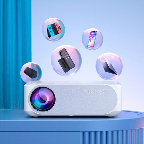 Vankyo Performance V630W Native 1080P Wireless Single LCD Projector - White GLOBAL SHIPPING