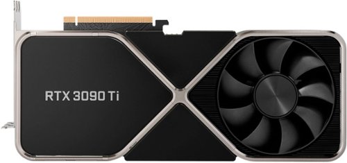  NVIDIA - GeForce RTX 3090 Ti 24GB GDDR6X Graphics Card - Titanium and black