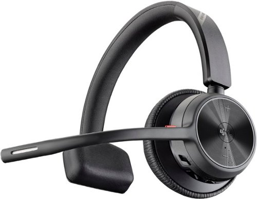 Poly - formerly Plantronics - Voyager 4310 Wireless Noise Cancelling Single Ear Headset with mic - Black