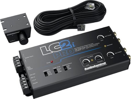AudioControl - 2-Channel Active Line Output Converter with AccuBASS and Subwoofer Control - Black