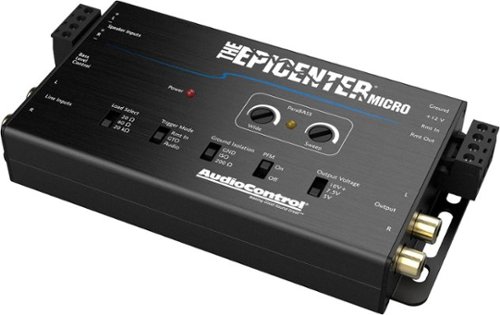 AudioControl The Epicenter Micro Digital Bass Restoration Processor and Line Output Converter - Black GLOBAL SHIPPING