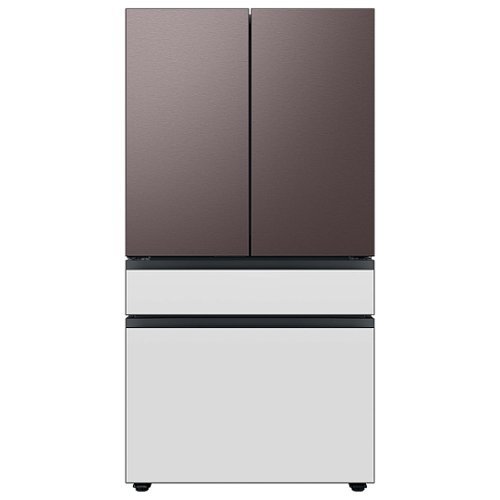 Samsung - Bespoke 4-Door French Door Refrigerator Panel - Top Panel - Tuscan Steel