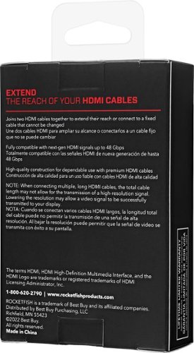 Rocketfish™ 8K HDMI Coupler - Black BUY ONLINE