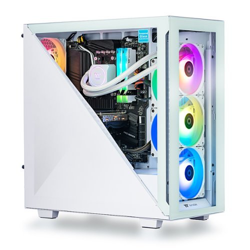 Thermaltake - Avalanche 360T Gaming Desktop - Ryzen 5 5600X - 16GB RGB Memory - NVIDIA GeForce RTX 3060 Ti - 1TB NVMe M.2 - White
