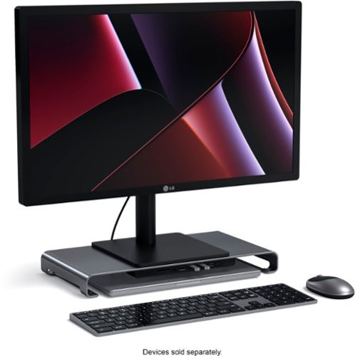 Satechi USB-C Monitor Stand Hub XL w/1 USB-C, 3 USB 3.0, SD/ MicroSD ports, and 3.5mm audio for iMac, MacBook, Windows laptops BUY ONLINE