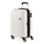 Front. SwissGear - Energie 23" Carry On Spinner Suitcase with USB - White.