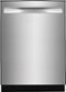 Frigidaire - Gallery 24" Top Control Built-In Dishwasher with Tub, 49 dba - Stainless steel-Front_Standard