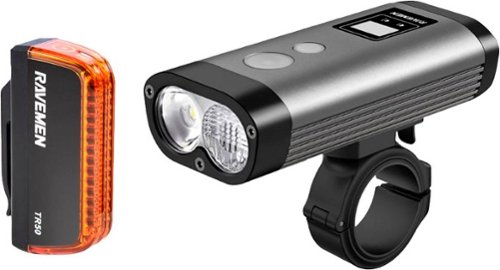 RAVEMEN - LS25 PR1200 + TR50 Dual LED Light Set - Black/Red