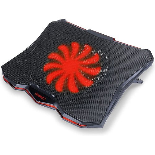 ENHANCE - Cryogen 5 Gaming Laptop Cooling Pad - Adjustable Height - Red