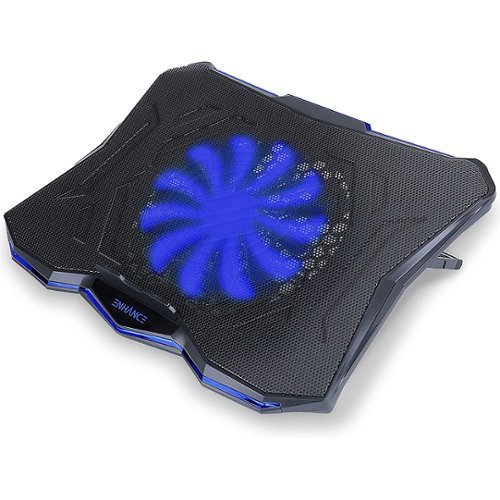 ENHANCE - Cryogen 5 Gaming Laptop Cooling Pad - Adjustable Height - Blue