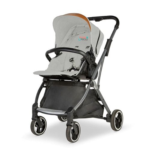 Romp & Roost - LUXE Flight Single or Double Stroller including the Hatch 3-in-1 Bassinet - Grey/Black