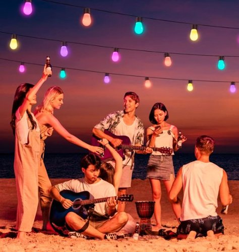 Govee Wi-Fi Bluetooth Smart String Bulbs - 48 feet - Multi GLOBAL SHIPPING