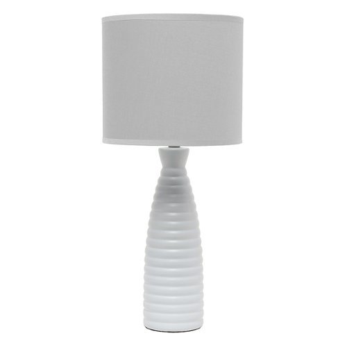 Simple Designs - Alsace Bottle Table Lamp - Gray