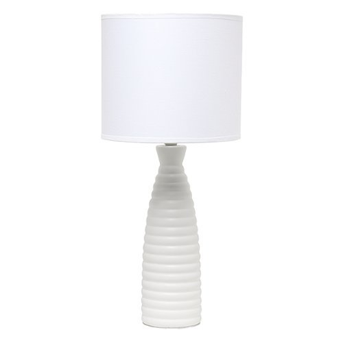 Simple Designs Alsace Bottle Table Lamp - Off white