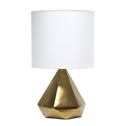 

Simple Designs - Solid Pyramid Table Lamp - Gold