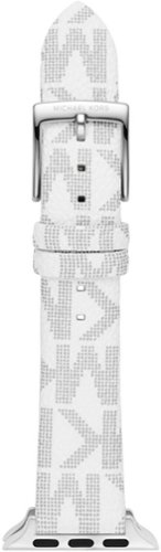 Michael Kors White PVC Band for Apple Watch 38/40/41mm - White