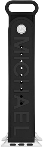 Michael Kors Black Logo Rubber Band for Apple Watch 42/44/45mm - Black