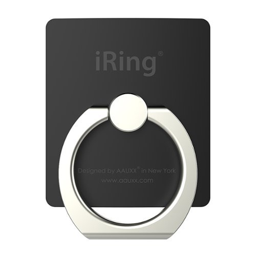 iRing - Original-Safety Finger Grip for Mobile Phones - Black