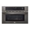 LG - 1.7 Cu. Ft. Convection Built-In Microwave with Sensor Cooking and Air Fry - Black Stainless Steel-Front_Standard