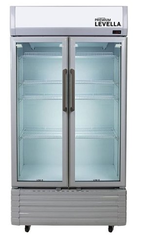Premium Levella - 21 Cu. Ft. 2-Door Commercial Refrigerator with Glass Display