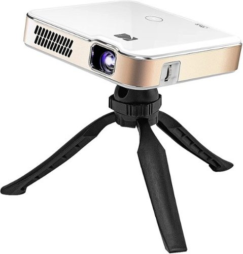 Kodak - Luma 400 Portable HD Smart Pico Projector, Wi-Fi, Bluetooth, HDMI & USB Small Mini Home Theater System Up to 150” - White