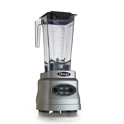 Omega - OM7560S 10-Speed 3HP Countertop Blender with 64oz Jar, Silver - Silver
