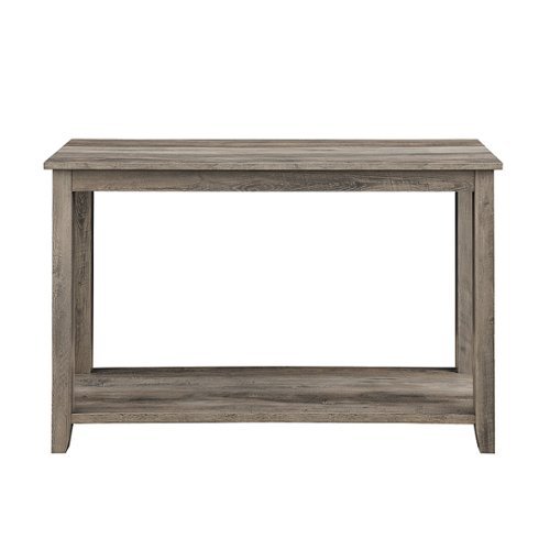 

Walker Edison - Modern Minimalist Sofa Storage Table - Grey Wash