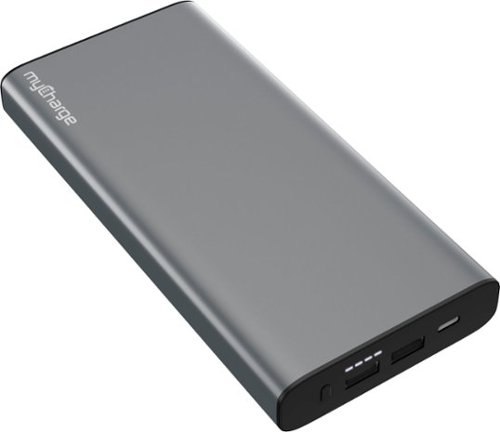 myCharge - myLaptopCharge 26800mAh Portable Charger for Most USB Devices - Gray