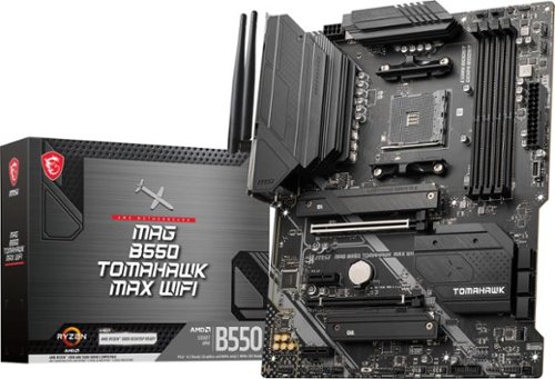  MSI - B550 TOMAHAWK MAX WIFI (Socket AM4) AMD B550 ATX DDR4 Wi-Fi 6E Motherboard - Black