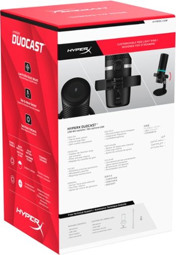 HyperX Duocast Wired Cardioid Omnidirectional USB Condenser Microphone BUY IN EUROPE