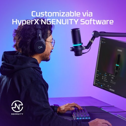 HyperX Duocast Wired Cardioid Omnidirectional USB Condenser Microphone BUY IN UAE