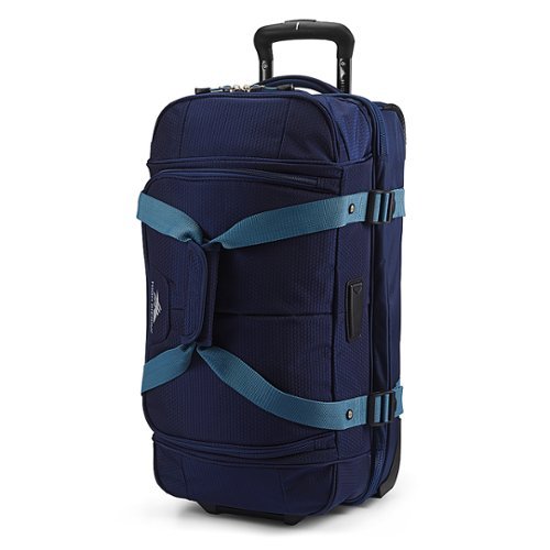 High Sierra - Fairlead Collection 22" Expandable Wheeled Duffel Bag - True Navy/Graphite Blue