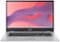 ASUS - 17.3" Chromebook - Intel Celeron N4500 - 4GB Memory - 64GB eMMC - Transparent Silver-Front_Standard