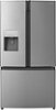 Insignia™ - 20.1 Cu. Ft. French Door Counter-Depth Fingerprint-Resistant Refrigerator - Stainless Steel-Front_Standard